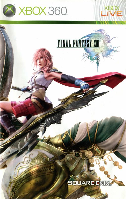 Manual for Final Fantasy XIII (Xbox 360): Front