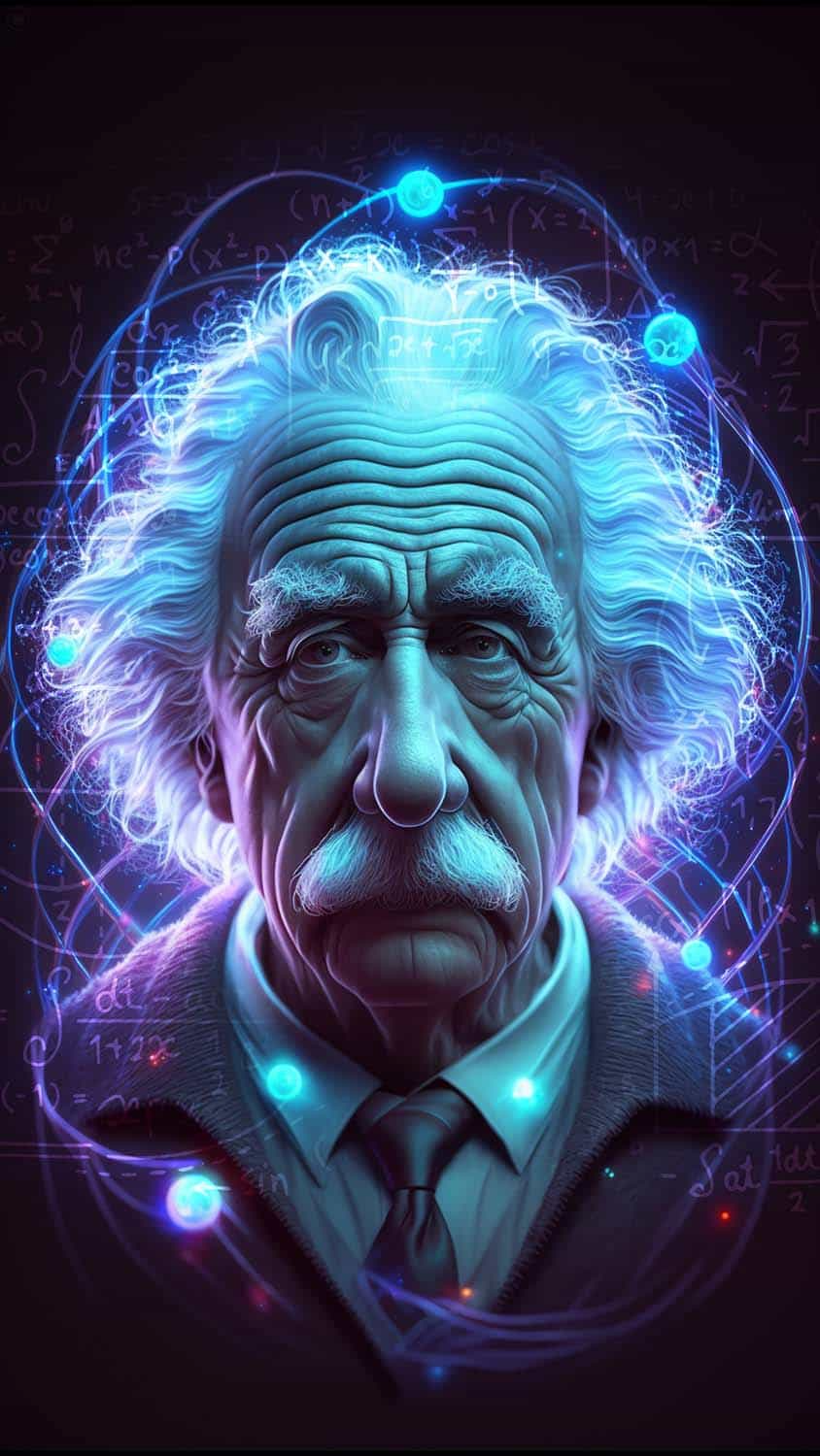 Albert Einstein Cartoon Wallpaper image.