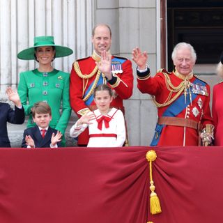 The royal family on the Buckingham Palace balcony at Trooping the Colour