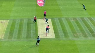 Action from England Women vs New Zealand Women cricket at Lord's on July 17 2024