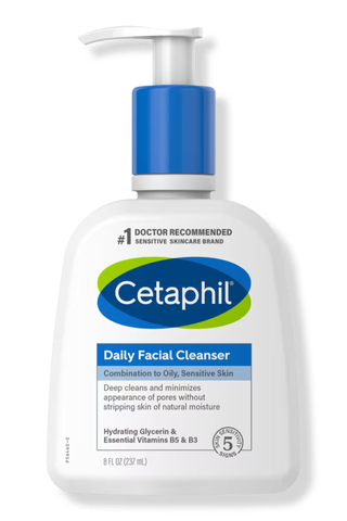 Cetaphil Daily Facial Cleanser Face Wash on a white background