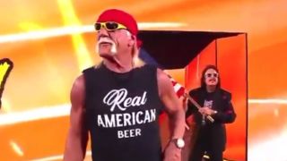 Hulk Hogan gets booed with Jimmy Hart.