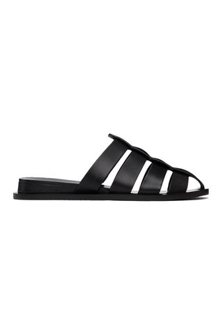 rag & bone Black Beau Fisherman Slides