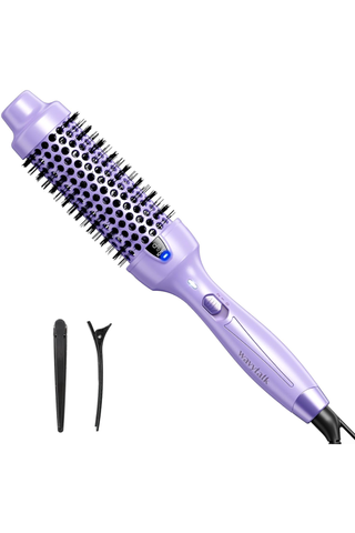 Wavytalk Single Thermal Brush with two pins on a white background