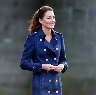 Kate Middleton in tartan print