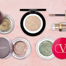 assortment of the best glitter eyeshadows including hourglass and stila