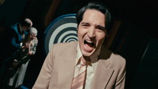 David Dastmalchian in Colin Cairnes and Cameron Cairnes’ LATE NIGHT WITH THE DEVIL.