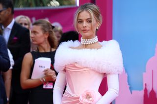 Margot Robbie as Barbie.