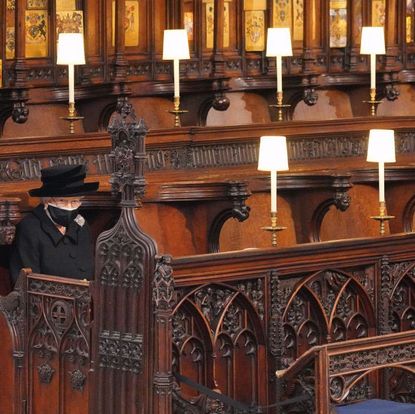 The Queen at Prince Phililp's Funeral