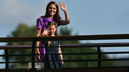 Princess Kate and Princess Charlotte at Wimbledon