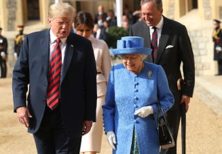 The President Of The United States And Mrs Trump Meet HM Queen