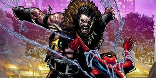 Kraven the Hunter attacking Spider-Man