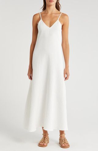 V-Neck Cover-Up Maxi Dress