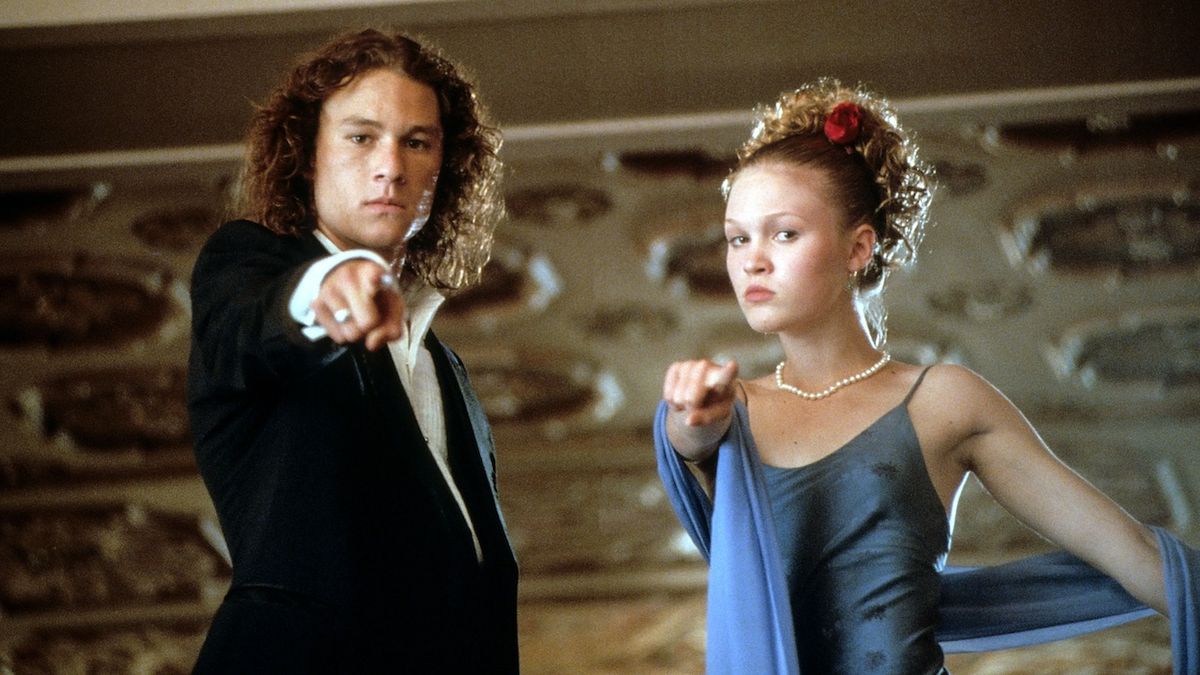 Heath Ledger and Julia Stiles in 10 Things I Hate About You