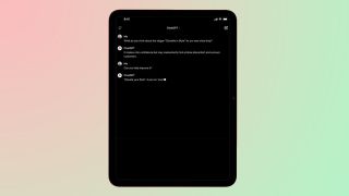 ChatGPT app on iPad