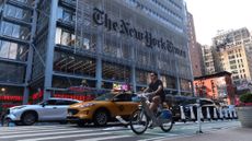 A general view of The New York Times' headquarters in Manhattan.