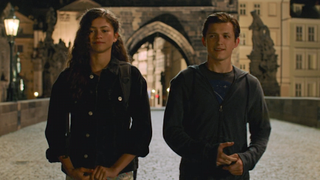 Zendaya and Tom Holland in Spider-Man: Far From Home