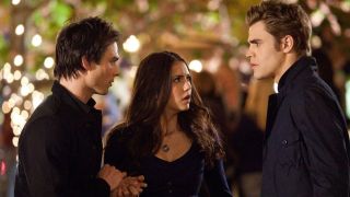 Paul Wesley, Ian Somerhalder, and Nina Dobrev in The Vampire Diaries