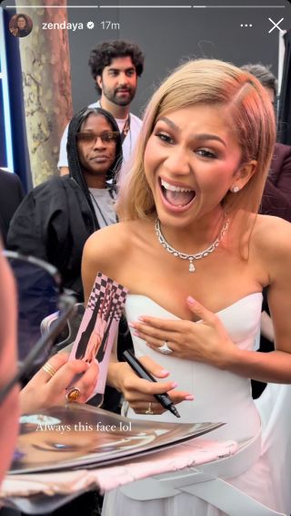 Zendaya meeting fans