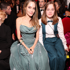 Angelina Jolie and her daughter Vivienne Jolie-Pitt attend The 77th Annual Tony Awards at David H. Koch Theater at Lincoln Center on June 16, 2024 in New York City.