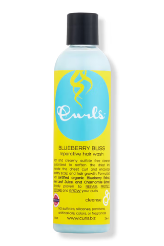 CURLS Blueberry Bliss Reparative Hair Wash​ on a white background