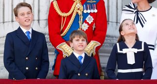 Prince George, Princess Charlotte, and Prince Louis at Trooping the Colour