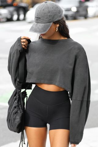 Slouchy Crop Long Sleeve