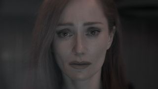 Lotte Verbeek as Katarina Rostova in The Blacklist looking sad