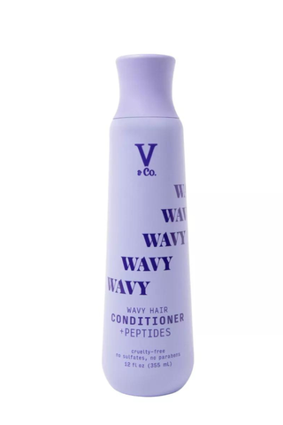 V&Co. Beauty Wavy Hair + Peptide Conditioner on a white background