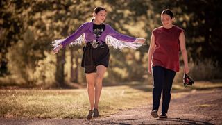 (L-R) Isabel DeRoy-Olson as Roki and Lily Gladstone as Jax in &quot;Fancy Dance&quot; now streaming on Apple TV Plus