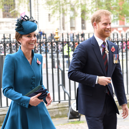 Prince Harry and Kate Middleton attending the 2019 ANZAC Day Service of Commemoration at Westminster Abbey