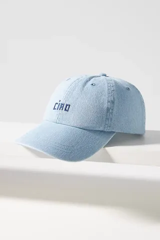 Clare V. Ciao Denim Baseball Cap