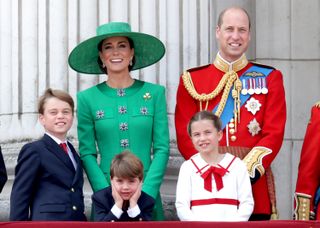 Princess Kate and her family at trooping the colour