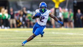 Ashton Jeanty #2 of the Boise State Broncos runs with the ball against the Oregon Ducks at Autzen Stadium on September 7, 2024 in Eugene, Oregon. (Photo by Tom Hauck/Getty Images)