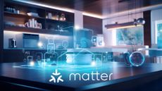 Matter logo with smart home layout