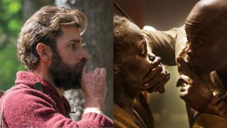 John Krasinski, Lupita Nyong'o and Djimon Hounsou in A Quiet Place movies