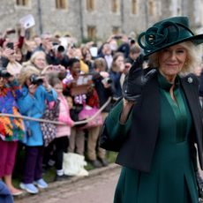 Queen Camilla at Easter service