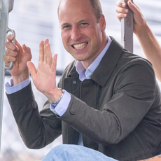 Prince William, Prince of Wales visits the Billion Oyster Project at Governors Island on September 18, 2023 in New York City