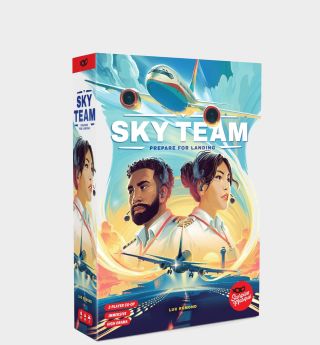 Sky Team box against a plain background