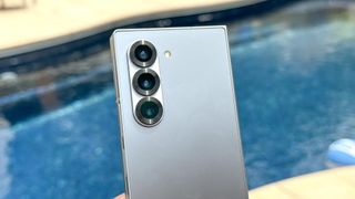 Galaxy Z Fold 6 cameras shown in hand