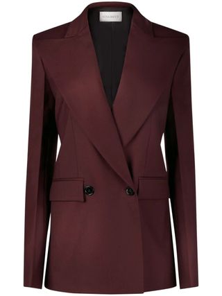 nina ricci oxblood suit jacket 