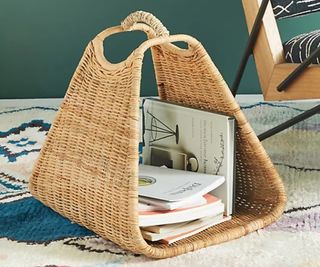 Best magazine racks: Image of Anthropologie magazine rack