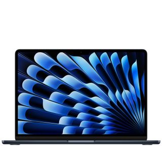 An Apple MacBook Air M2 against a white background