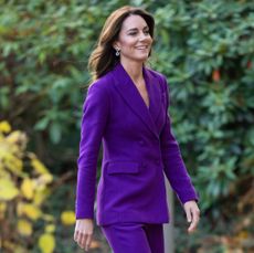 Kate Middleton in a purple suit