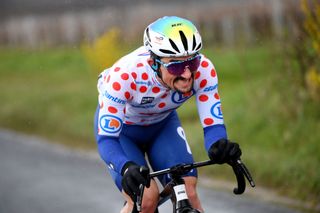 Mathieu Burgaudeau in polka dots at Paris-Nice