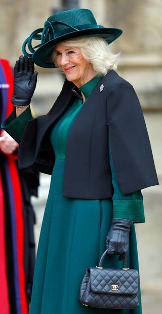 Queen Camilla at Easter service