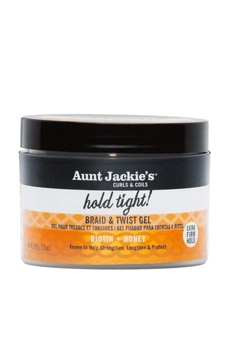 Aunt Jackie's Curls & Coil Hold Tight! Braid & Twist Gel with Extra Firm Hold on a white background