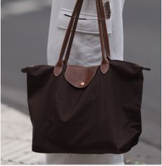 Longchamp Le Pliage Tote in brown