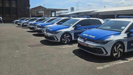 50 Volkswagen Golf GTIs para a Polícia Metropolitana de Durban