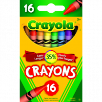 Crayola® Regular Crayons Assorted Colours 16/pkg